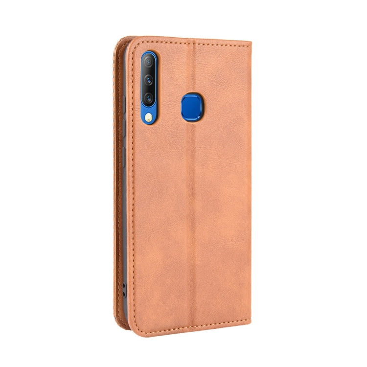 For Infinix Smart 3 Plus / X627 Magnetic Buckle Retro Crazy Horse Texture Horizontal Flip Leather Case  , with Holder & Card Slots & Photo Frame