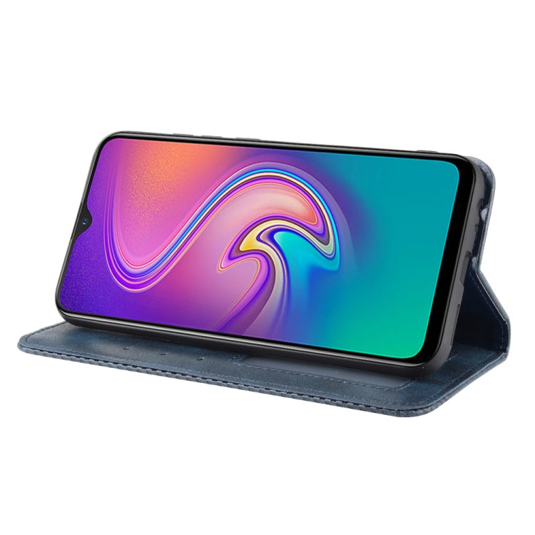 For Infinix Smart 3 Plus / X627 Magnetic Buckle Retro Crazy Horse Texture Horizontal Flip Leather Case  , with Holder & Card Slots & Photo Frame