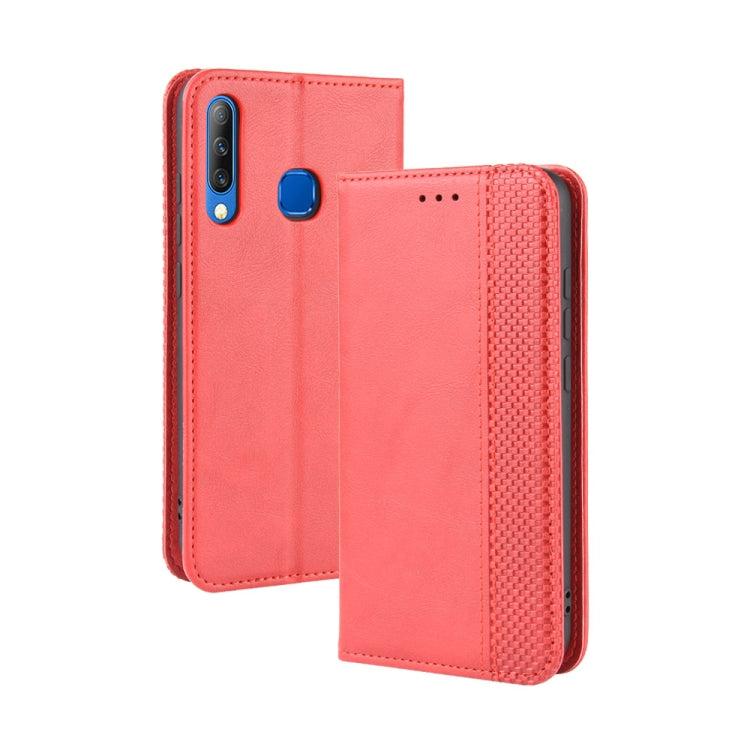 For Infinix Smart 3 Plus / X627 Magnetic Buckle Retro Crazy Horse Texture Horizontal Flip Leather Case  , with Holder & Card Slots & Photo Frame