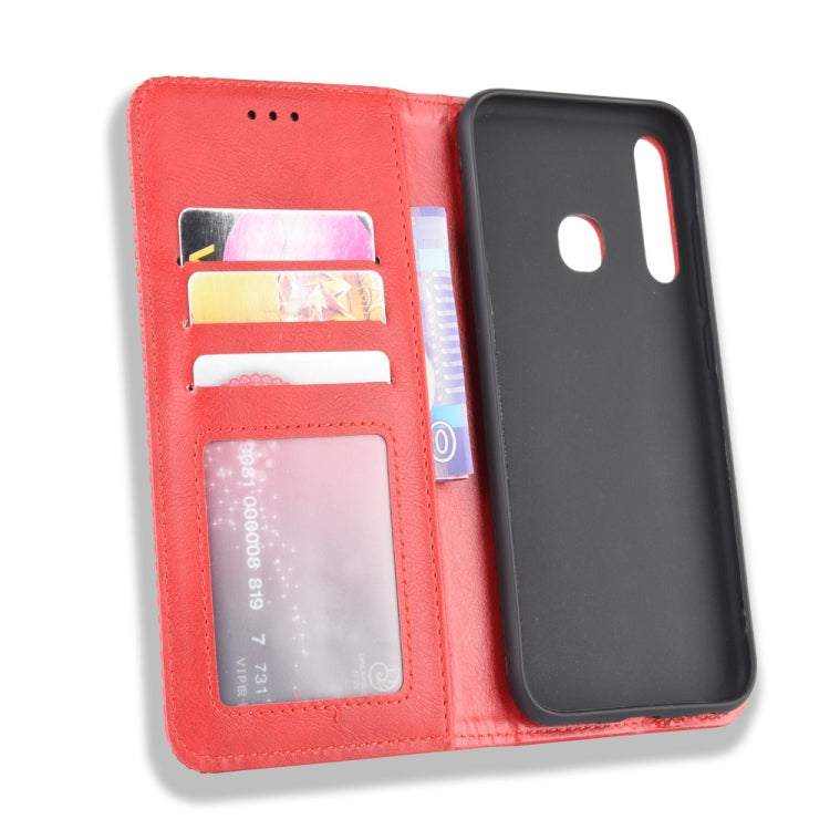 For Infinix Smart 3 Plus / X627 Magnetic Buckle Retro Crazy Horse Texture Horizontal Flip Leather Case  , with Holder & Card Slots & Photo Frame