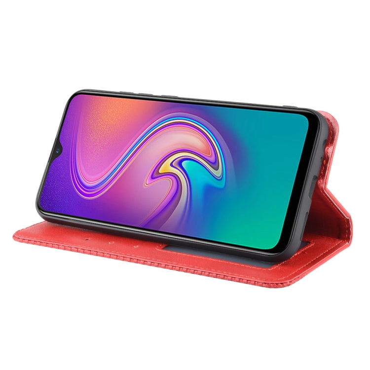 For Infinix Smart 3 Plus / X627 Magnetic Buckle Retro Crazy Horse Texture Horizontal Flip Leather Case  , with Holder & Card Slots & Photo Frame