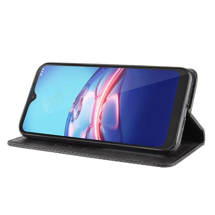 For Motorola Moto E (2020) Magnetic Buckle Retro Crazy Horse Texture Horizontal Flip Leather Case  , with Holder & Card Slots & Photo Frame
