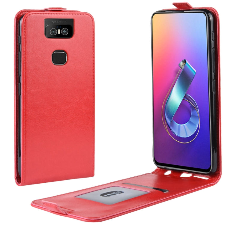 Crazy Horse Vertical Flip Leather Protective Case for Asus ZenFone 6 ZS630KL