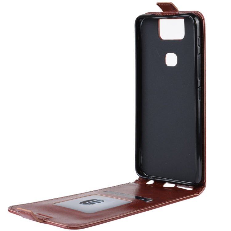 Crazy Horse Vertical Flip Leather Protective Case for Asus ZenFone 6 ZS630KL