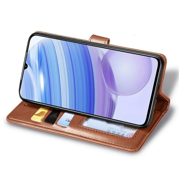 For Xiaomi Redmi 10X Pro 5G/10X 5G Retro Solid Color Leather Buckle Phone Case with Lanyard & Photo Frame & Card Slot & Wallet & Stand Function