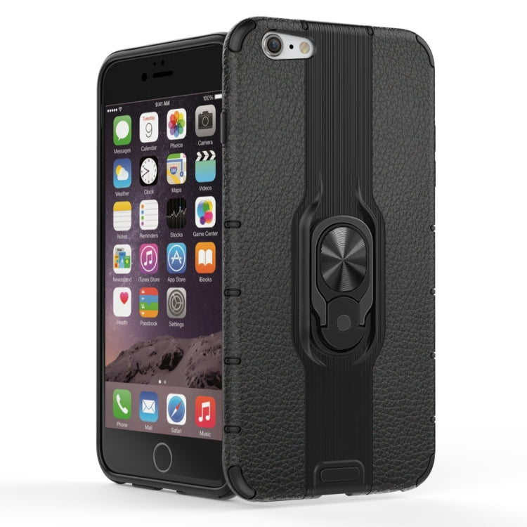 For iPhone 6 Plus Shockproof PC + TPU Case with Ring Holder
