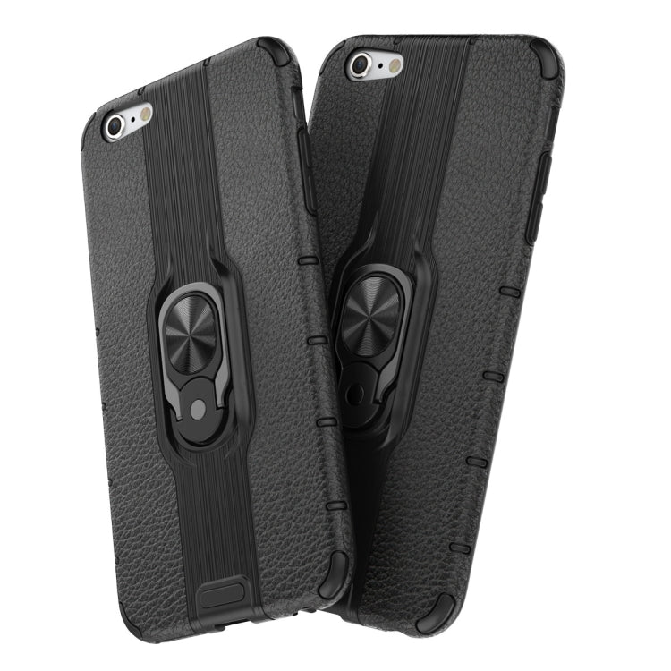 For iPhone 6 Plus Shockproof PC + TPU Case with Ring Holder