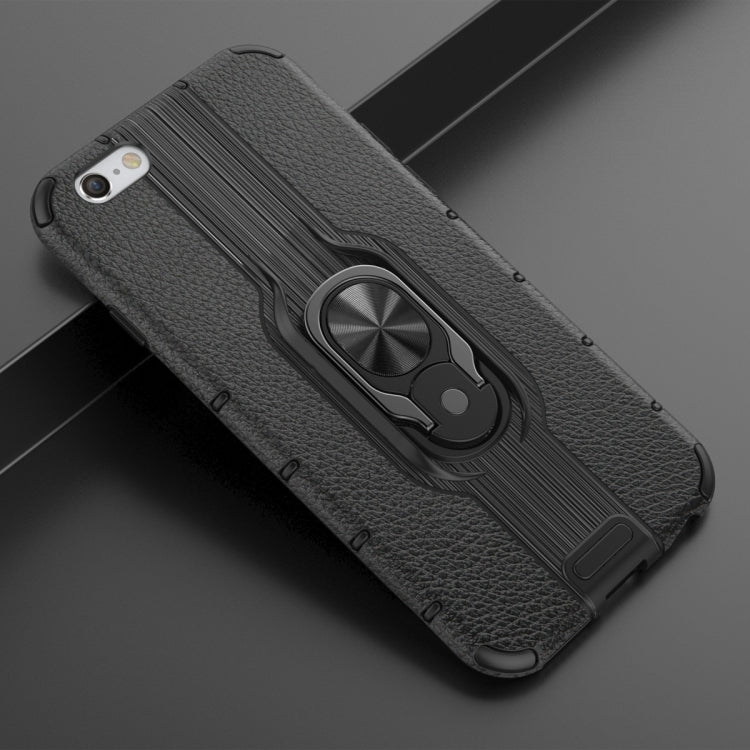 For iPhone 6 & 6s Shockproof PC + TPU Case with Ring Holder