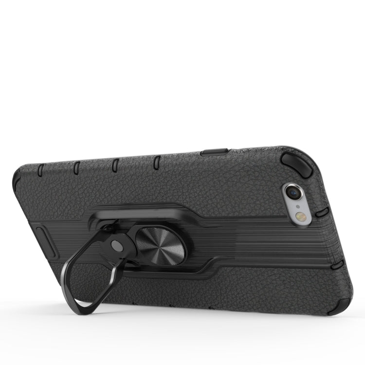 For iPhone 6 & 6s Shockproof PC + TPU Case with Ring Holder