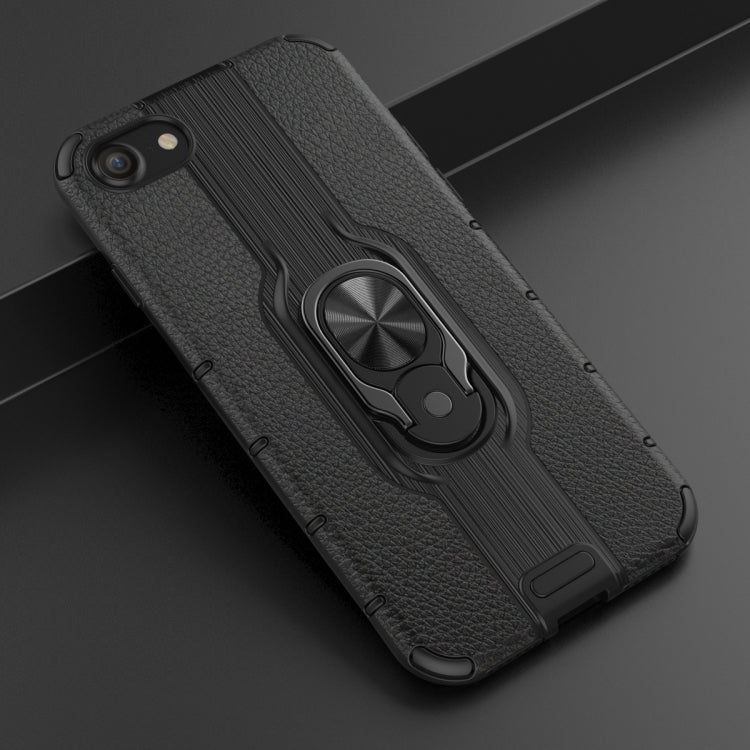 For iPhone SE 2022 / SE 2020 / 8 / 7 Shockproof PC + TPU Case with Ring Holder