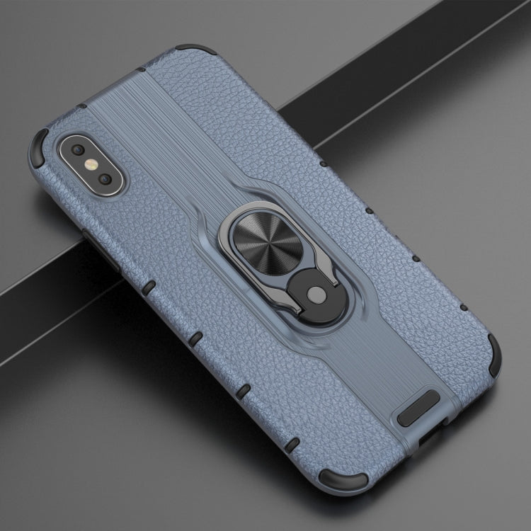 For iPhone X / XS Shockproof PC + TPU Case with Ring Holder