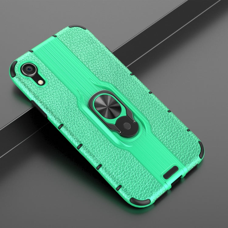 For iPhone XR Shockproof PC + TPU Case with Ring Holder