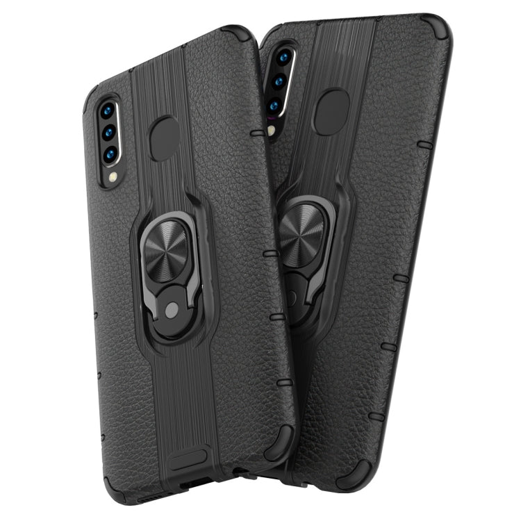 For Samsung Galaxy A50 Shockproof PC + TPU Case with Ring Holder