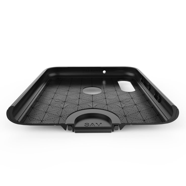 For Samsung Galaxy M20 Shockproof PC + TPU Case with Ring Holder