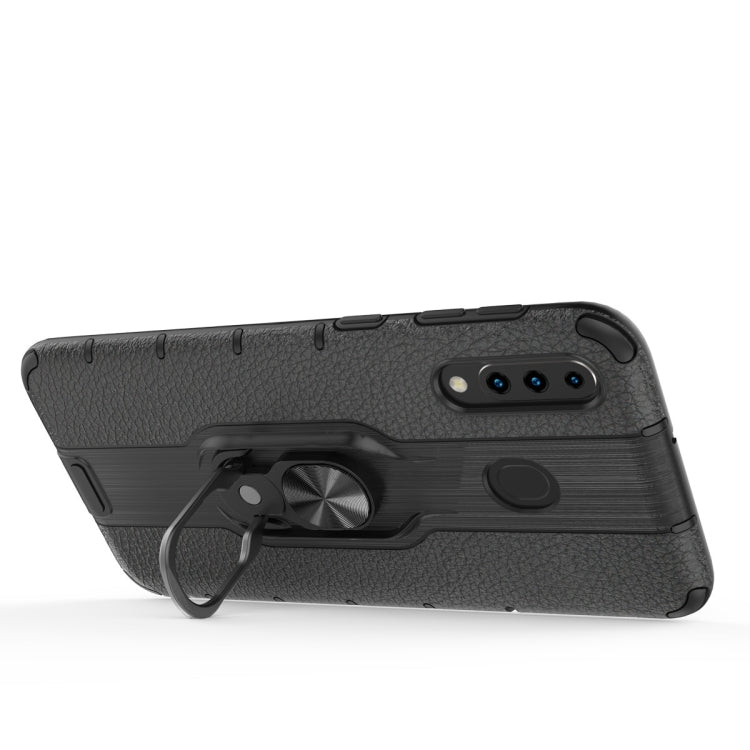 For Samsung Galaxy M30 Shockproof PC + TPU Case with Ring Holder