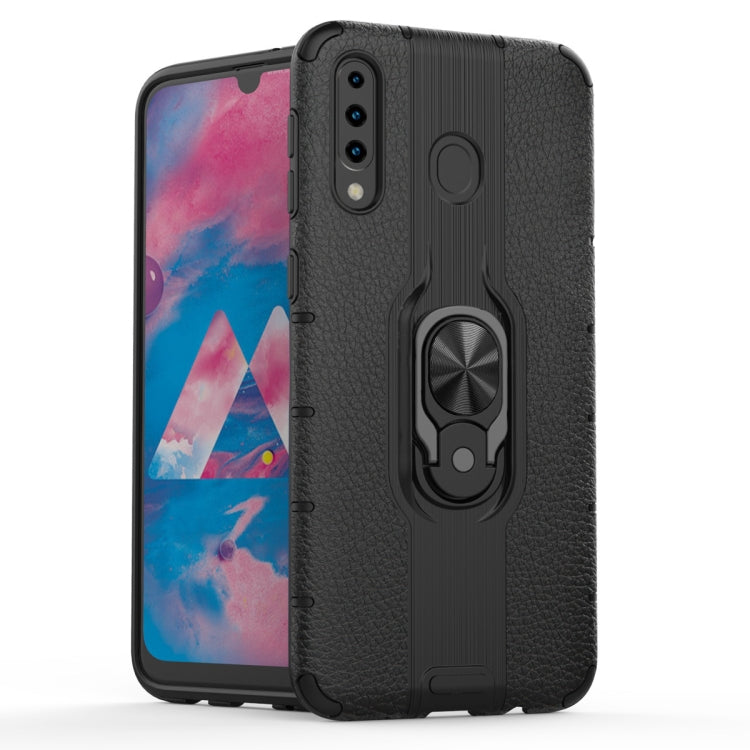 For Samsung Galaxy M30 Shockproof PC + TPU Case with Ring Holder