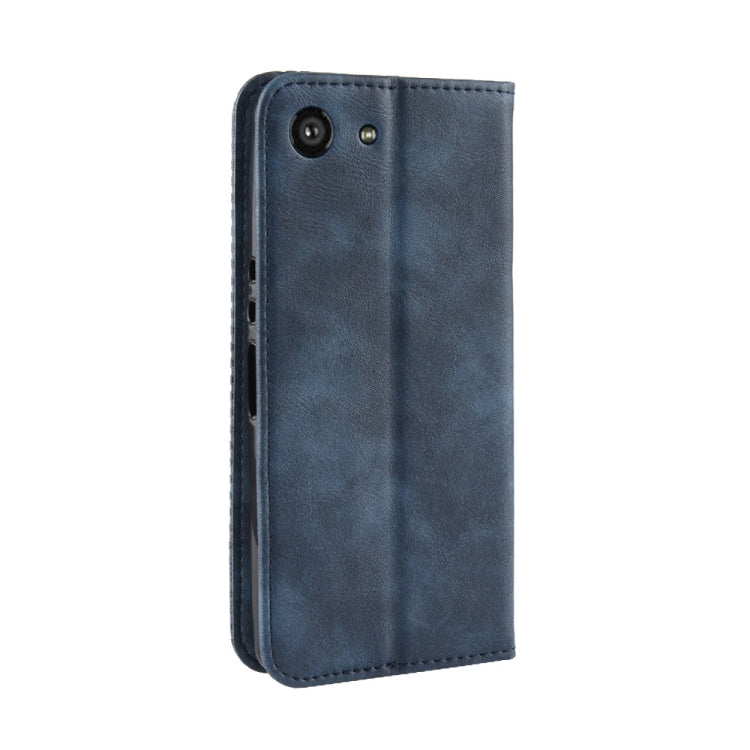 Magnetic Buckle Retro Crazy Horse Texture Horizontal Flip Leather Case for Sony Xperia ACE SO-02L, with Holder & Card Slots & Photo Frame