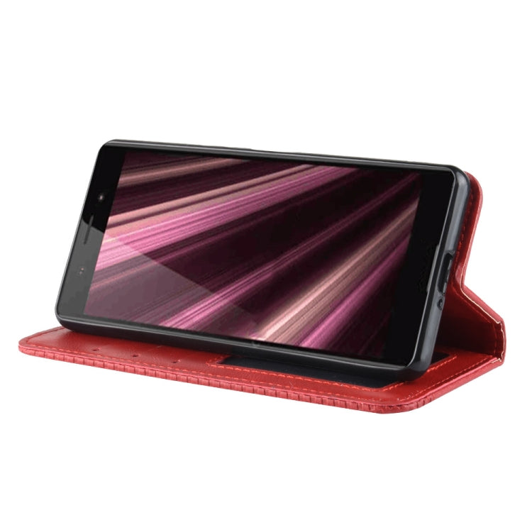 Magnetic Buckle Retro Crazy Horse Texture Horizontal Flip Leather Case for Sony Xperia ACE SO-02L, with Holder & Card Slots & Photo Frame