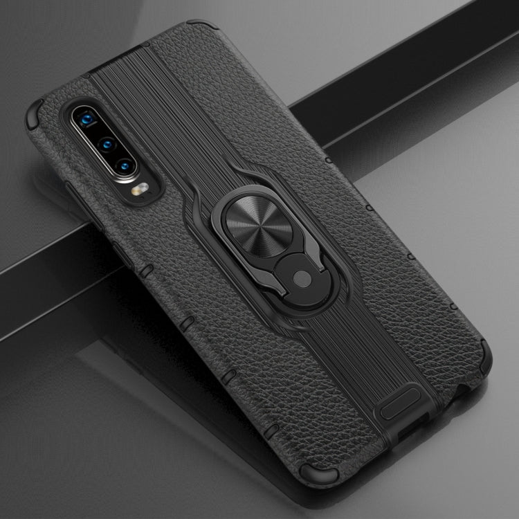 For Huawei P30 Shockproof PC + TPU Case with Ring Holder