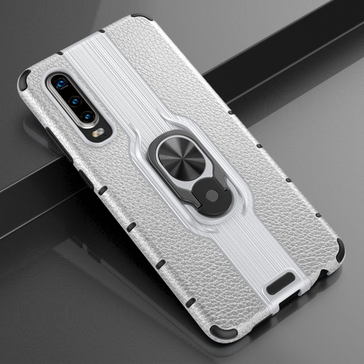 For Huawei P30 Shockproof PC + TPU Case with Ring Holder