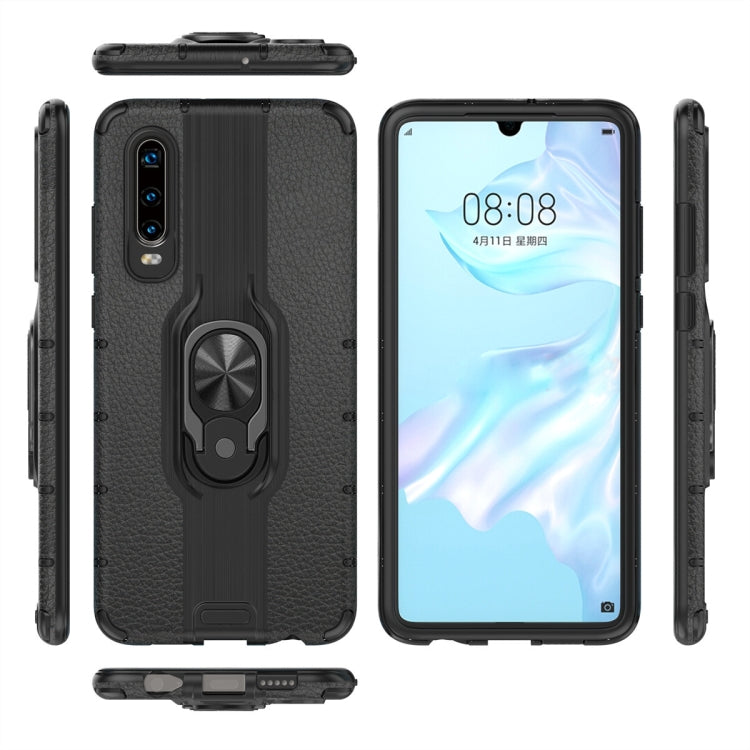 For Huawei P30 Shockproof PC + TPU Case with Ring Holder