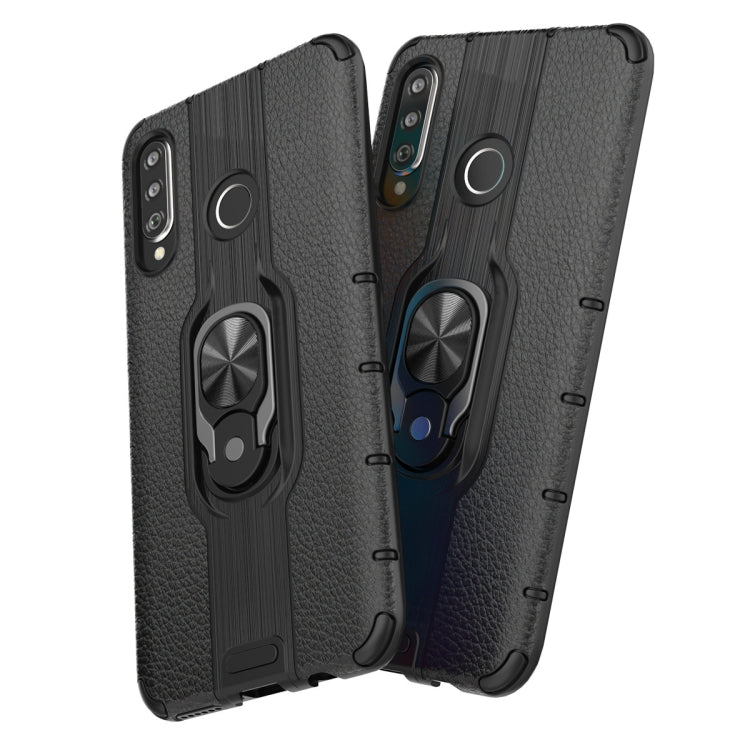 For Huawei P30 Lite Shockproof PC + TPU Case with Ring Holder