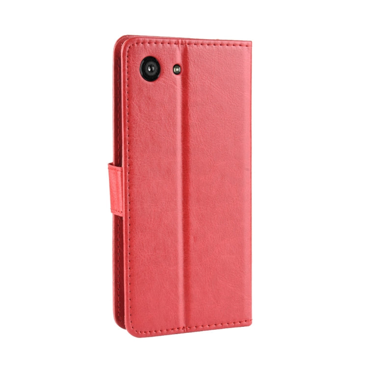 Retro Crazy Horse Texture Horizontal Flip Leather Case for Sony Xperia ACE SO-02L, with Holder & Card Slots & Photo Frame