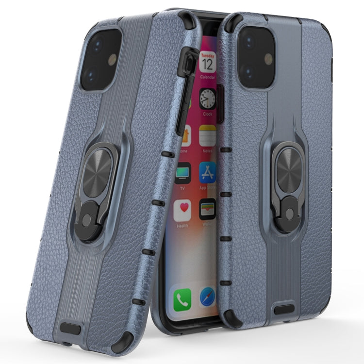 For iPhone 11 Shockproof PC + TPU Case with Ring Holder