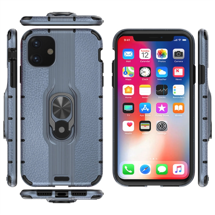 For iPhone 11 Shockproof PC + TPU Case with Ring Holder