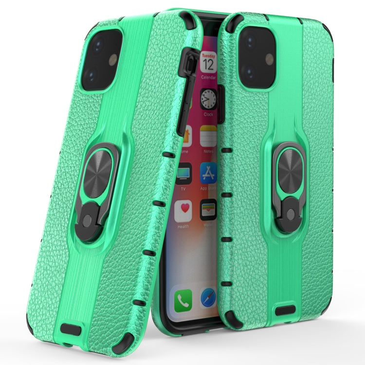 For iPhone 11 Shockproof PC + TPU Case with Ring Holder