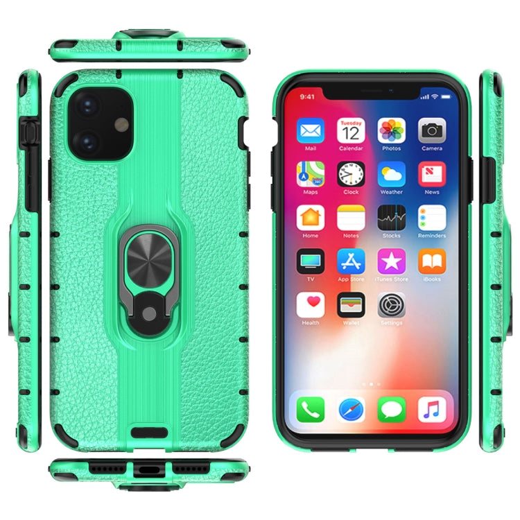 For iPhone 11 Shockproof PC + TPU Case with Ring Holder