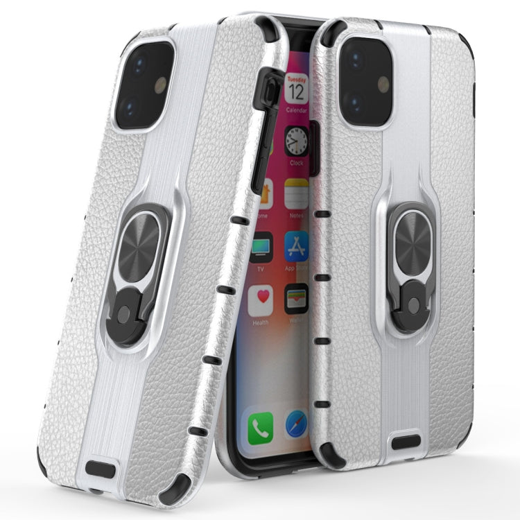 For iPhone 11 Shockproof PC + TPU Case with Ring Holder
