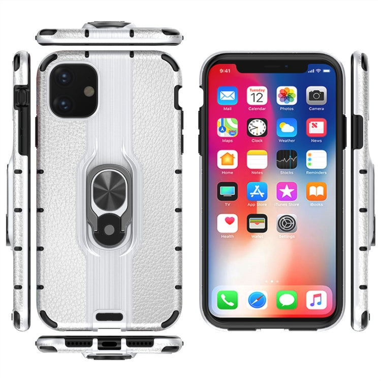 For iPhone 11 Shockproof PC + TPU Case with Ring Holder
