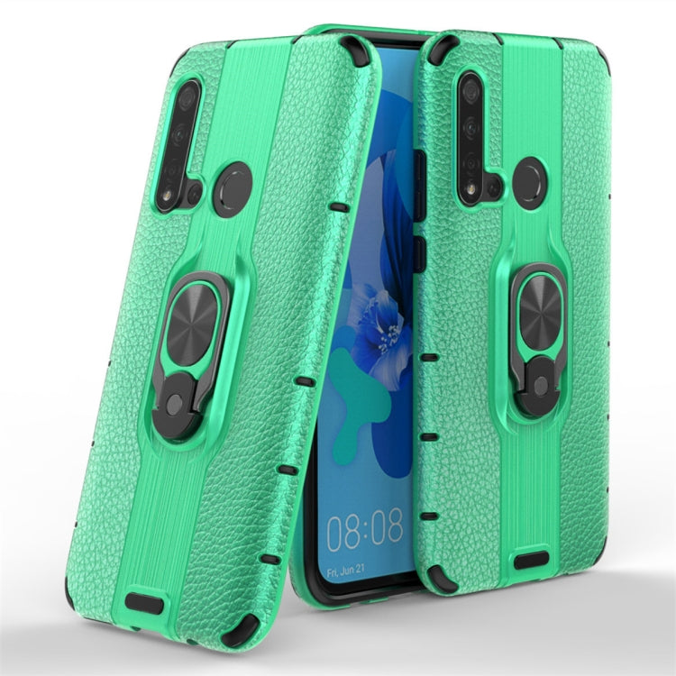 For Huawei P20 Lite 2019 Shockproof PC + TPU Case with Ring Holder