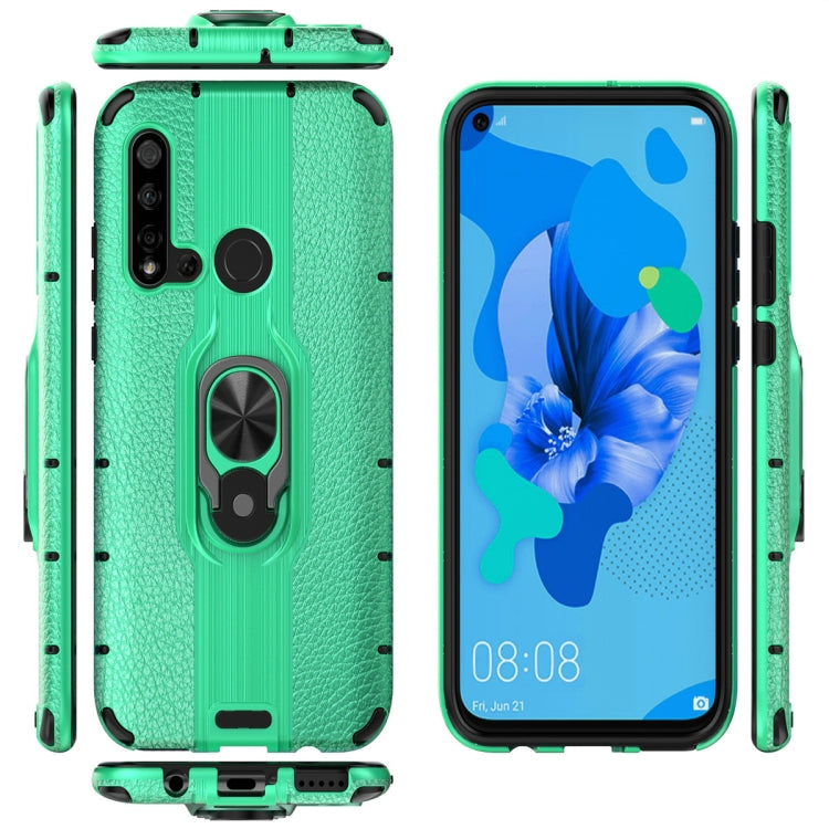For Huawei P20 Lite 2019 Shockproof PC + TPU Case with Ring Holder