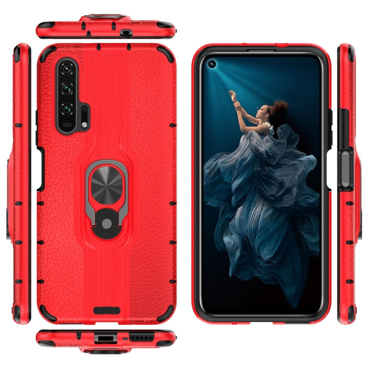 For Huawei Honor 20 Pro Shockproof PC + TPU Case with Ring Holder