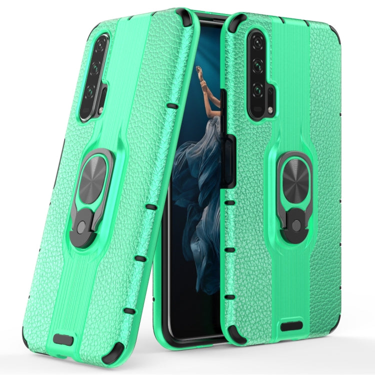 For Huawei Honor 20 Pro Shockproof PC + TPU Case with Ring Holder