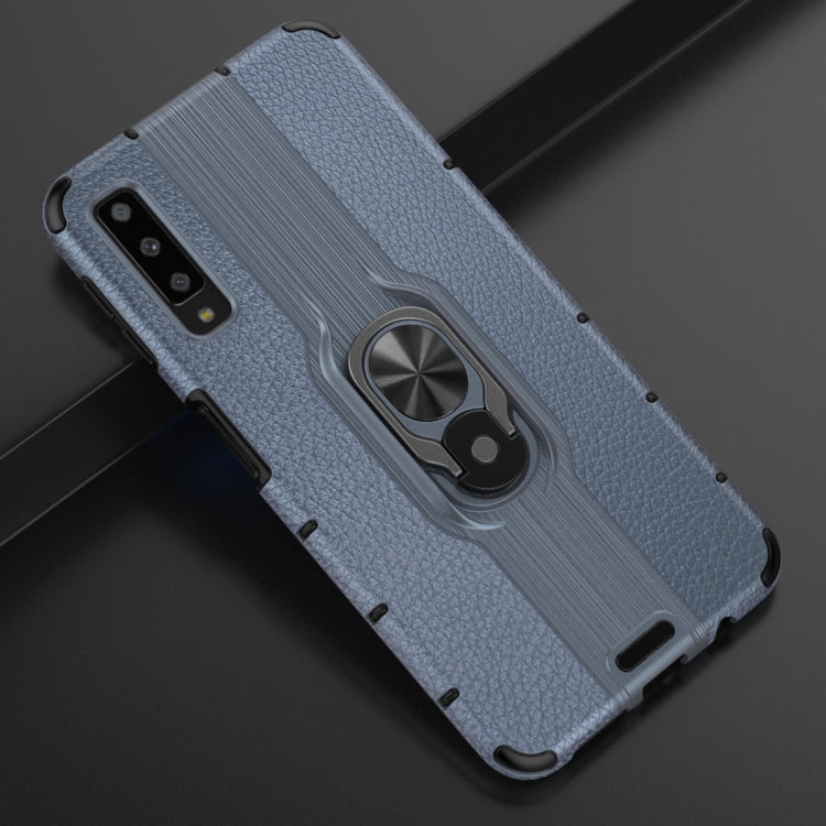 For Samsung Galaxy A7 (2018) Shockproof PC + TPU Case with Ring Holder