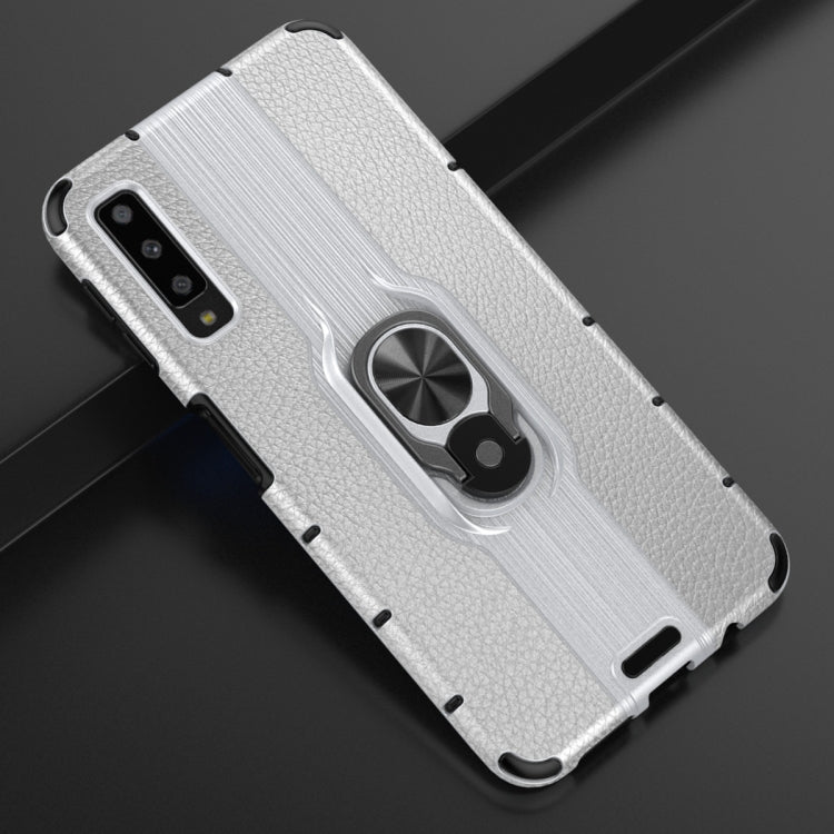 For Samsung Galaxy A7 (2018) Shockproof PC + TPU Case with Ring Holder