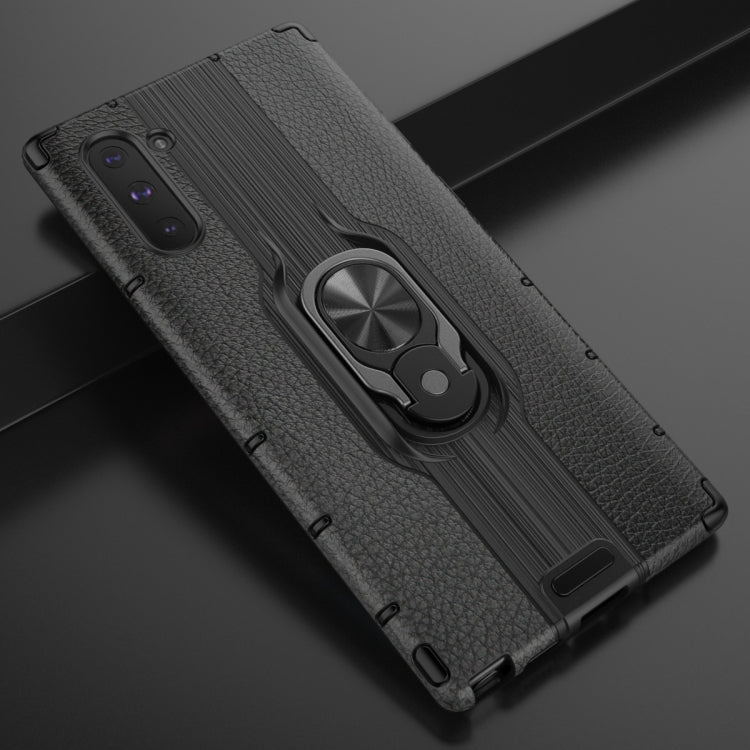 For Samsung Galaxy Note 10 Shockproof PC + TPU Case with Ring Holder
