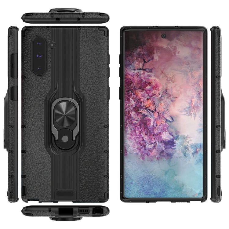 For Samsung Galaxy Note 10 Shockproof PC + TPU Case with Ring Holder