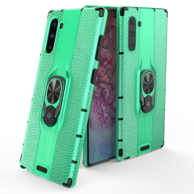 For Samsung Galaxy Note 10 Shockproof PC + TPU Case with Ring Holder