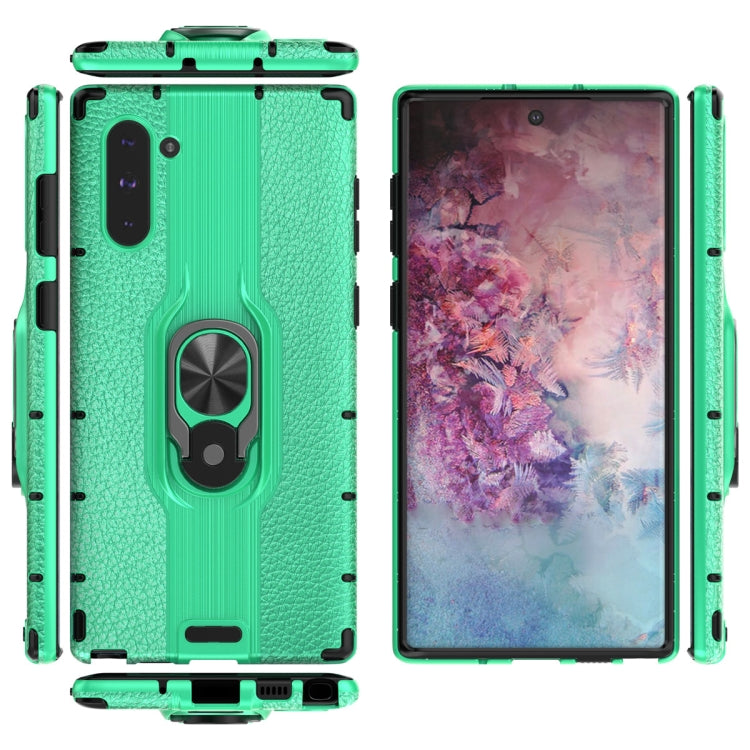 For Samsung Galaxy Note 10 Shockproof PC + TPU Case with Ring Holder