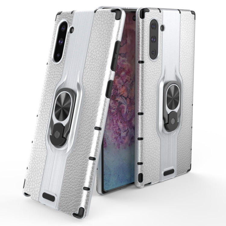 For Samsung Galaxy Note 10 Shockproof PC + TPU Case with Ring Holder