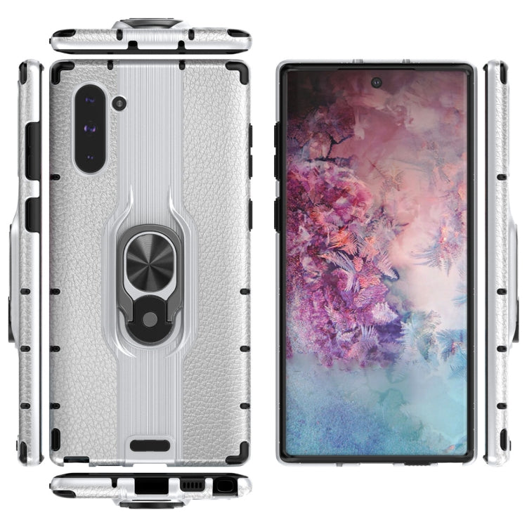 For Samsung Galaxy Note 10 Shockproof PC + TPU Case with Ring Holder