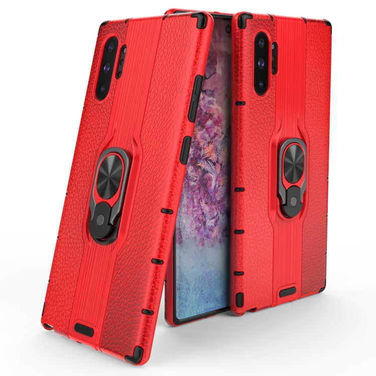 For Samsung Galaxy Note 10 Plus Shockproof PC + TPU Case with Ring Holder