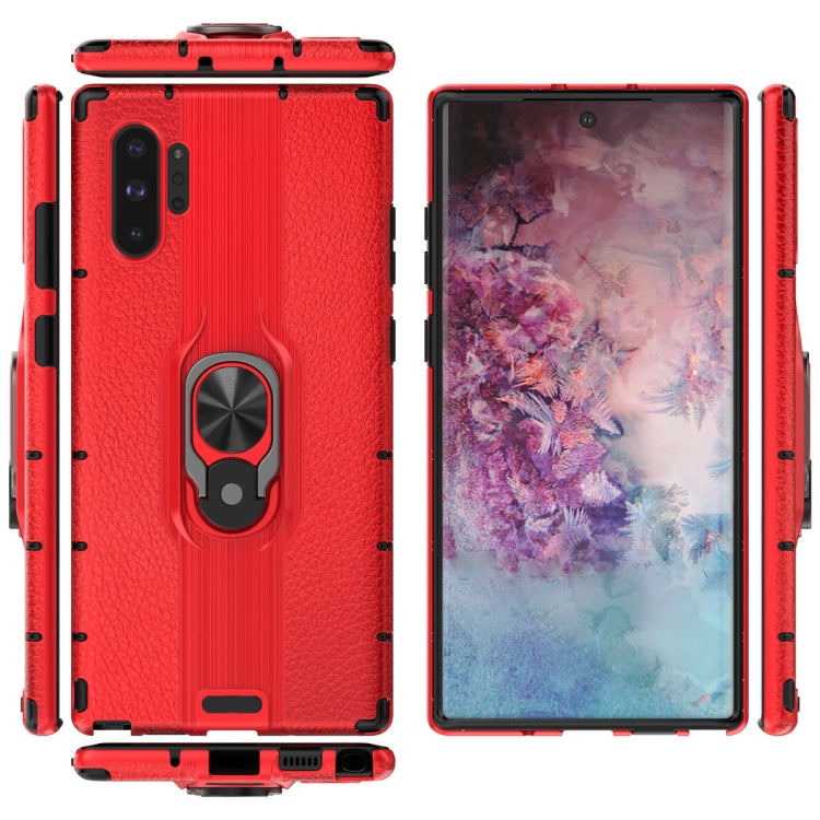 For Samsung Galaxy Note 10 Plus Shockproof PC + TPU Case with Ring Holder