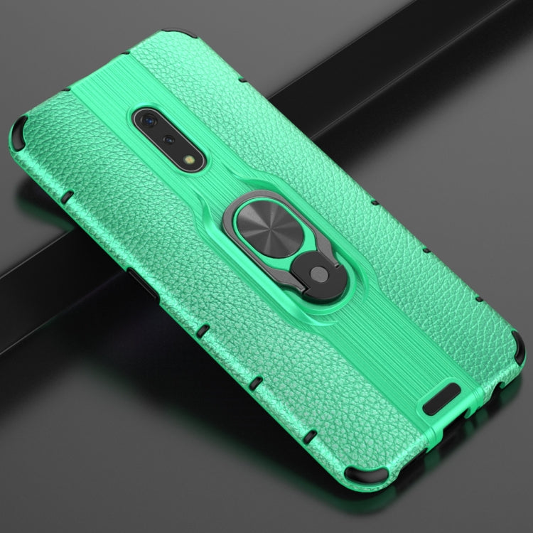 For OPPO Realme X Shockproof PC + TPU Case with Ring Holder