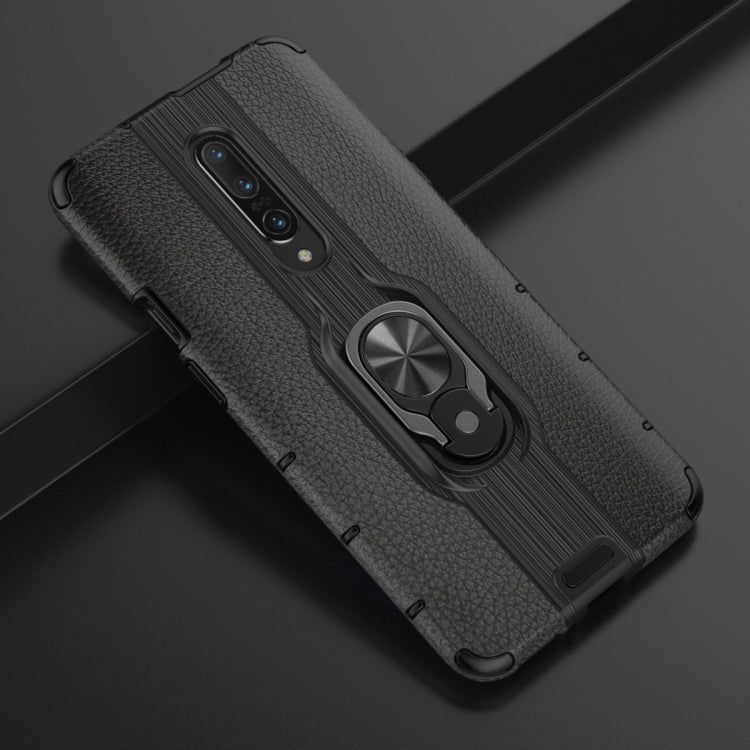 For OnePlus 7 Shockproof PC + TPU Case with Ring Holder