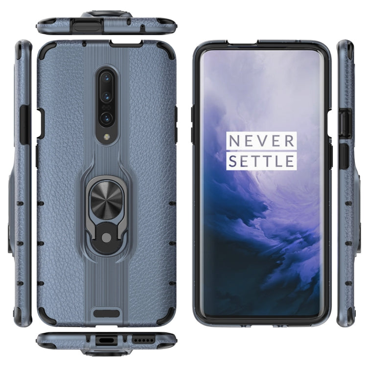 For OnePlus 7 Pro Shockproof PC + TPU Case with Ring Holder